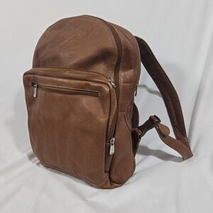 Piel Traditional Leather Backpack in Classic Brown